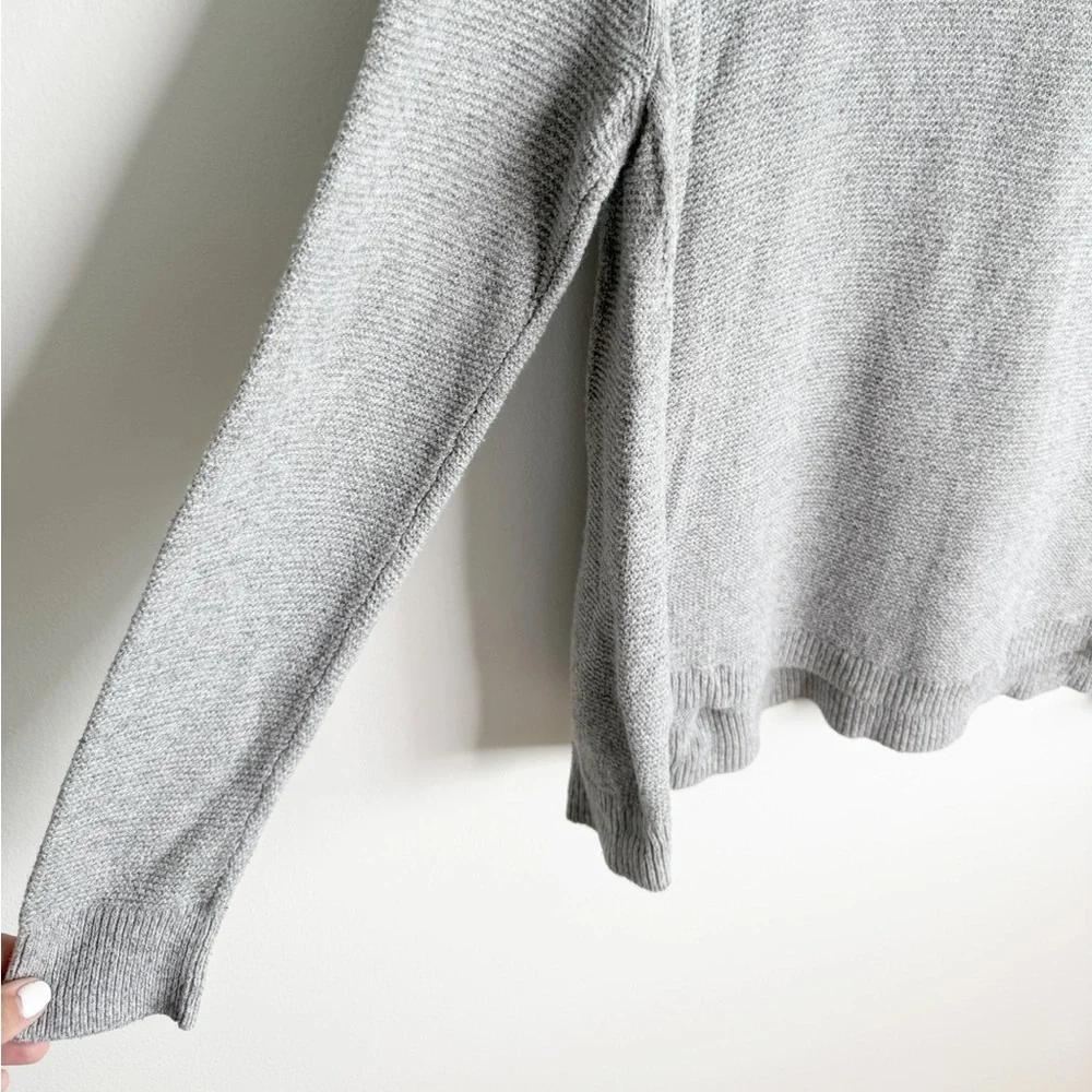 MADEWELL Riverside Texture Sweater in Marled Stone Size Large